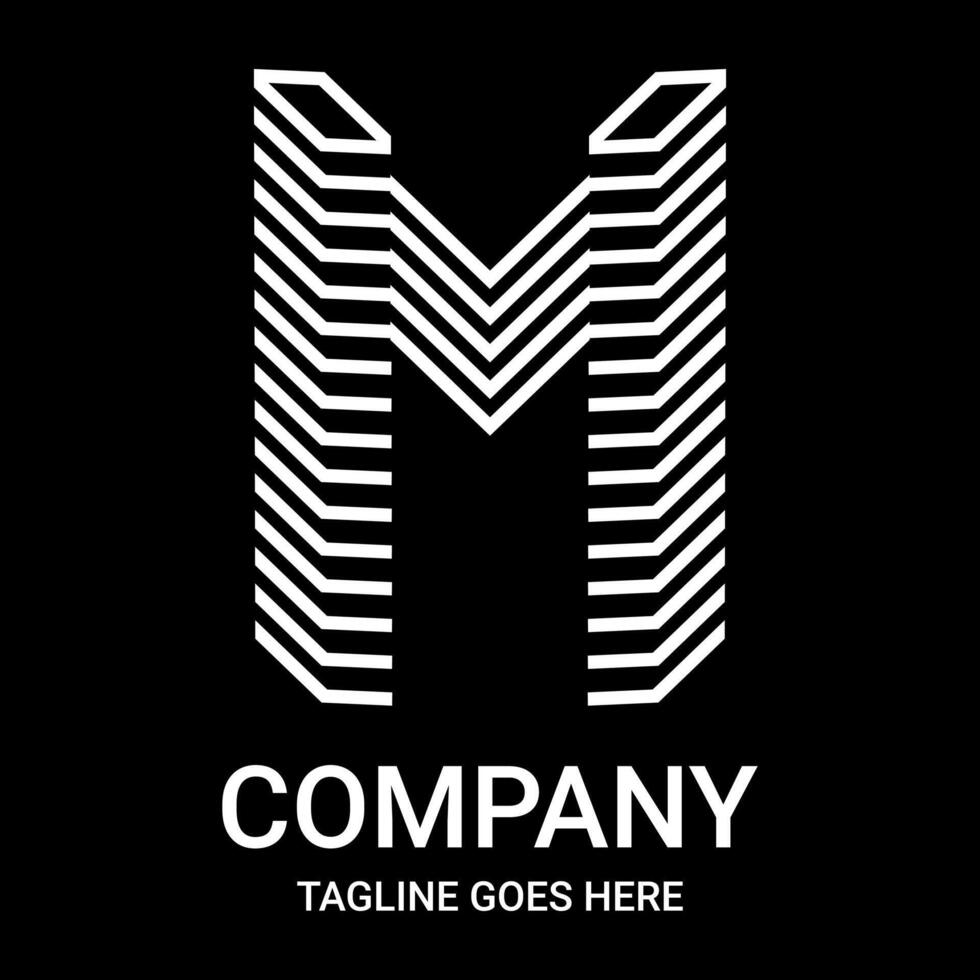 Bored with the same old logo designs. Here's the solution, Minimalist M letter logo. It also looks aesthetic, pro, sporty, unique, and of course very cool. vector
