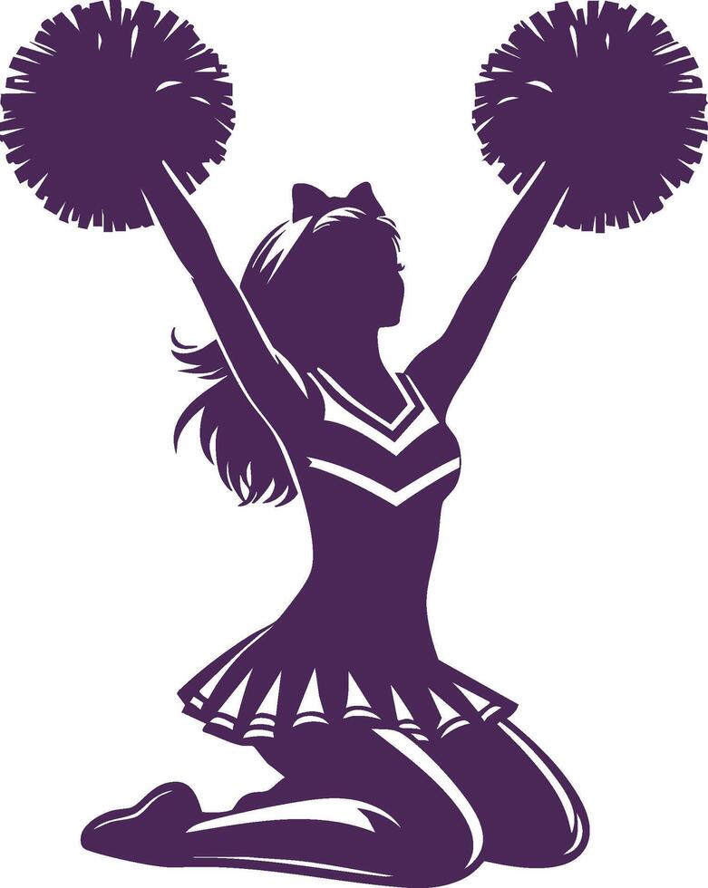 Cheerleader Artwork for Projects vector
