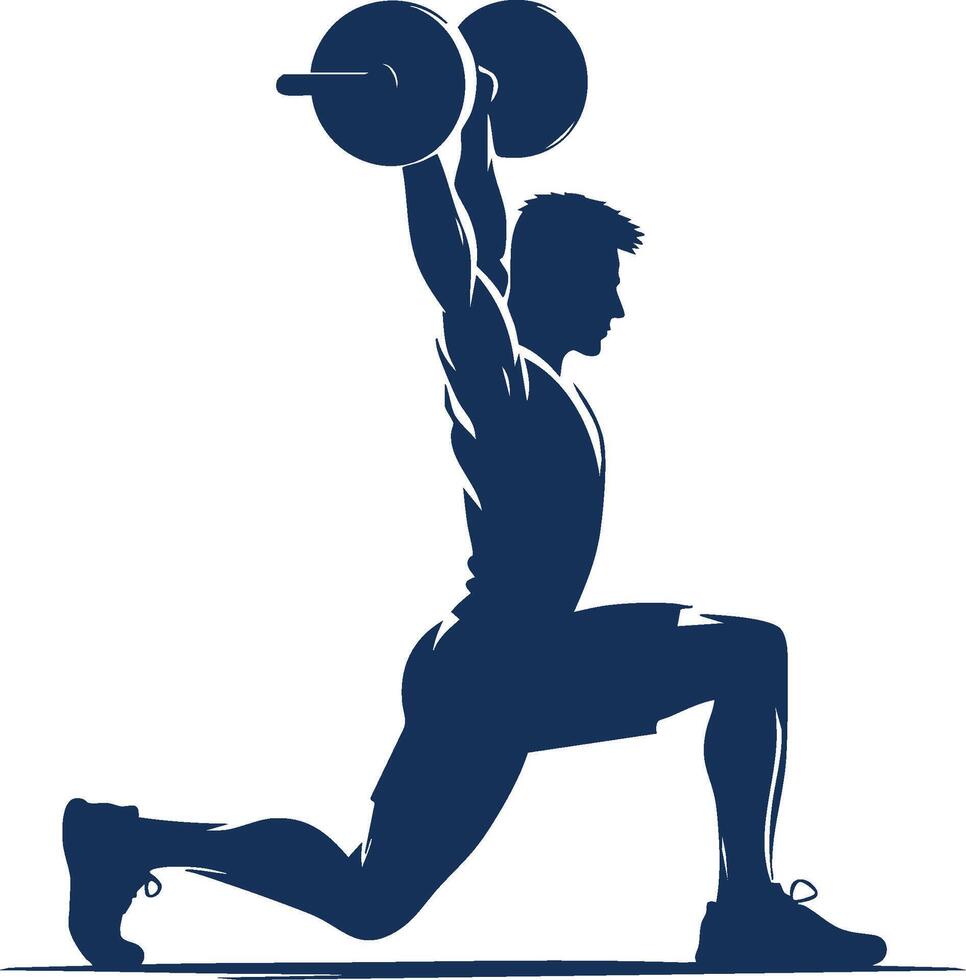 Physical Exercise Silhouette Design vector