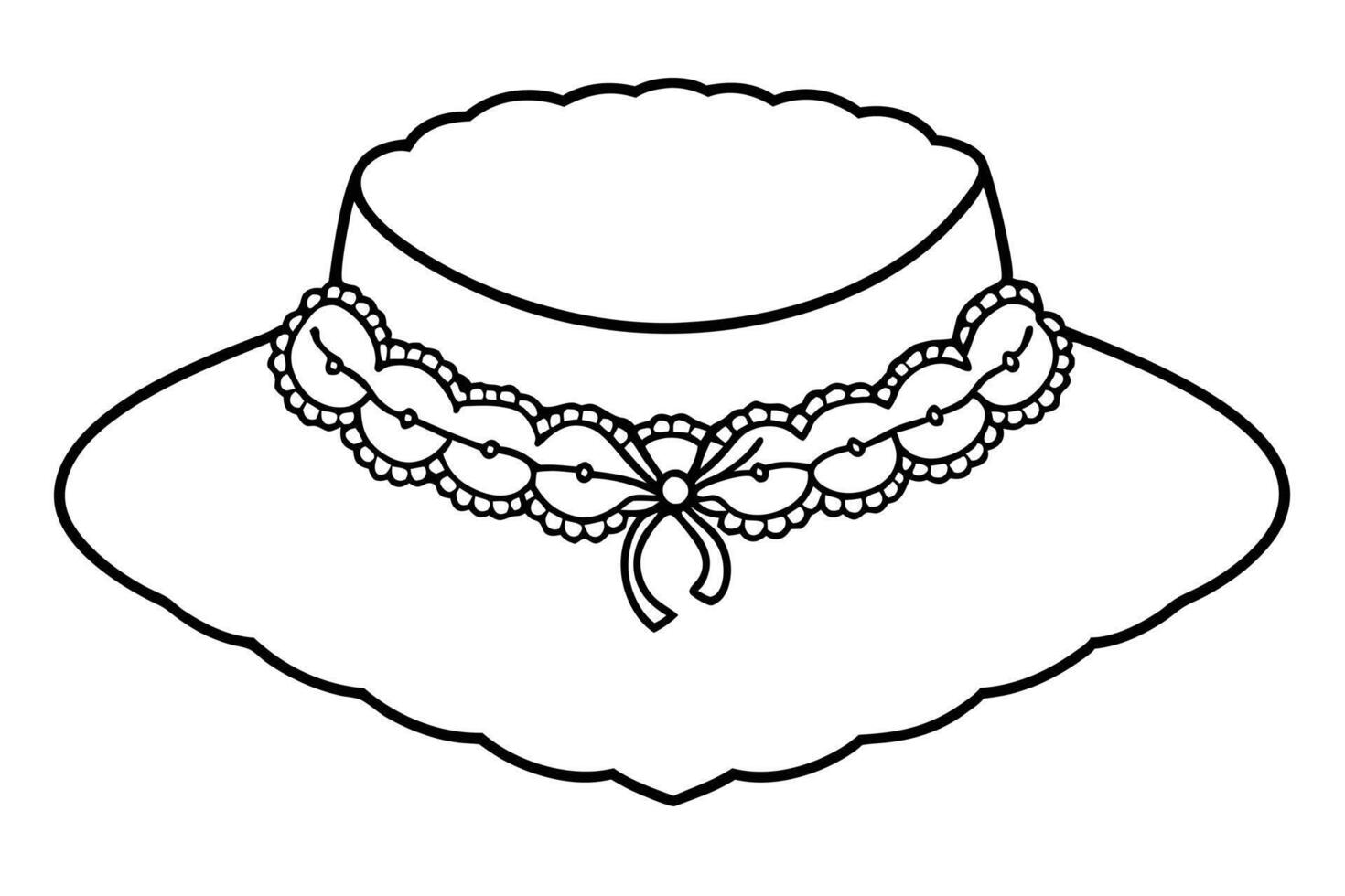An Ornate Lace Bib or Collar vector