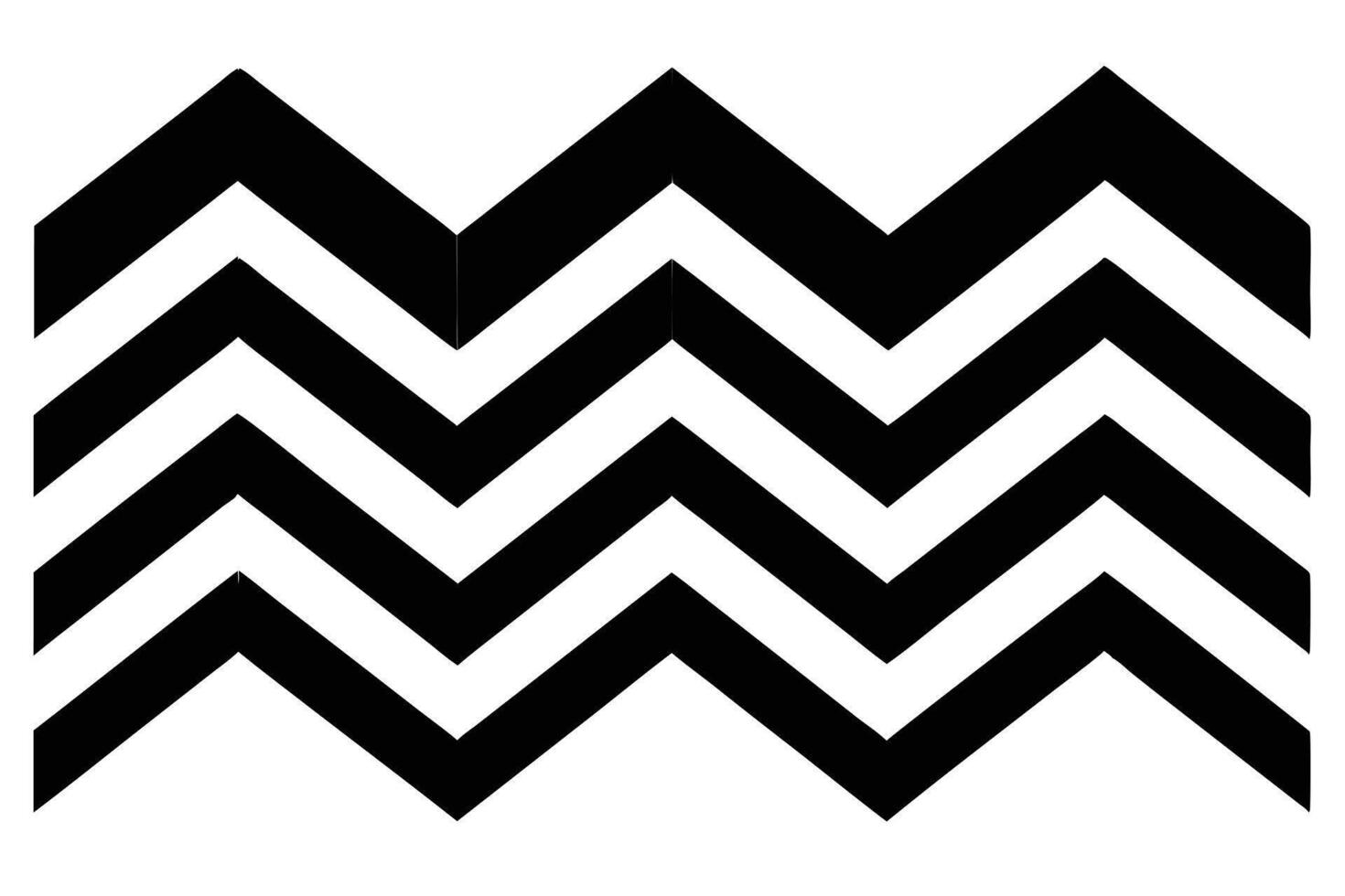 Stylish black and white zig-zag pattern design. vector