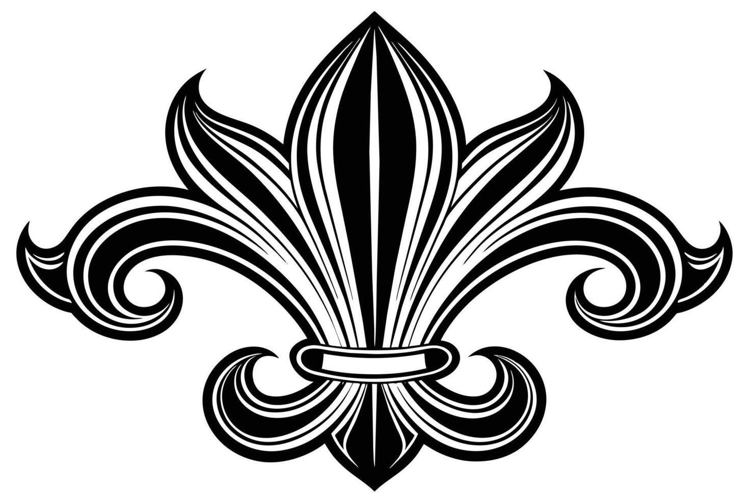 A symmetrical design for tattoos or prints vector