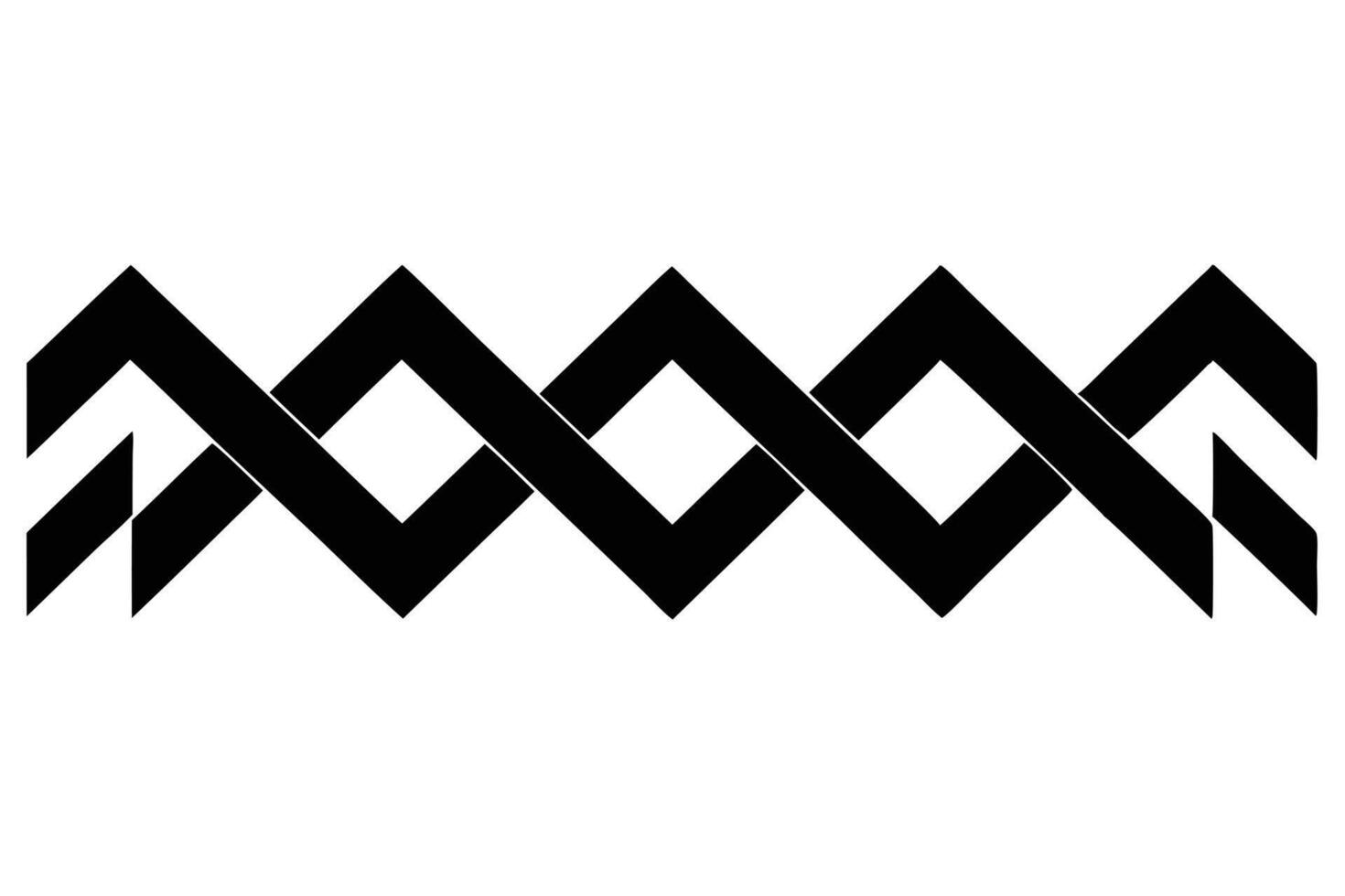 Black and white zig-zag pattern design. vector