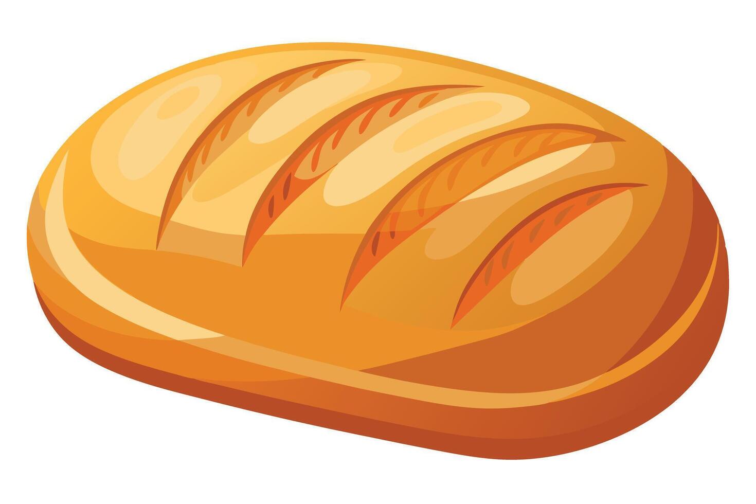 illustration of a loaf of bread. vector