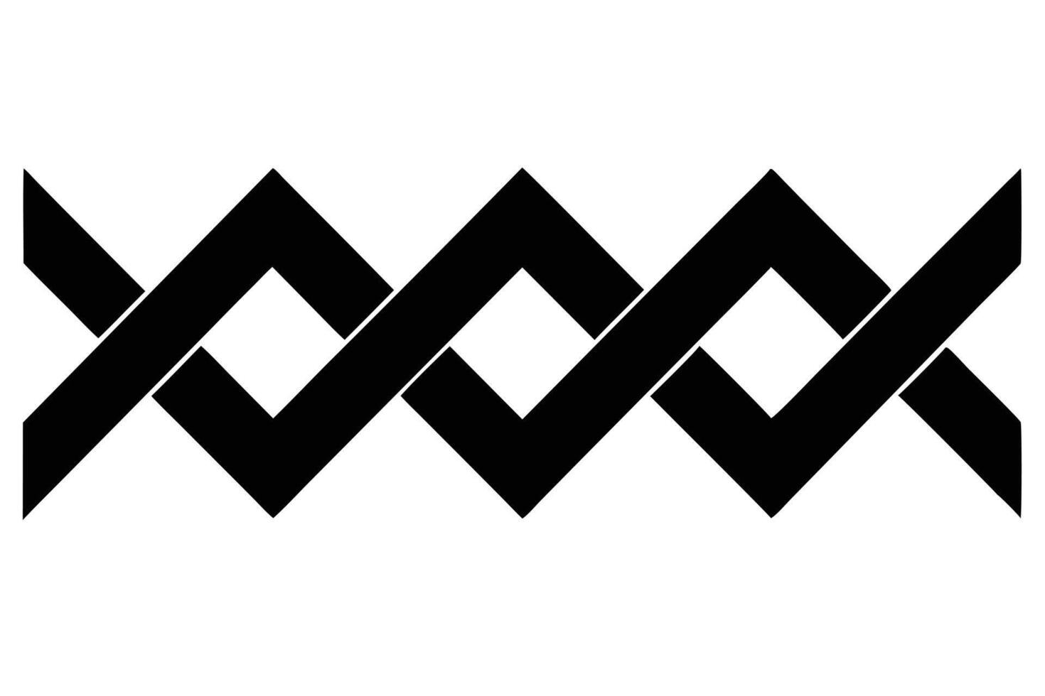 Zig-zag pattern design. vector