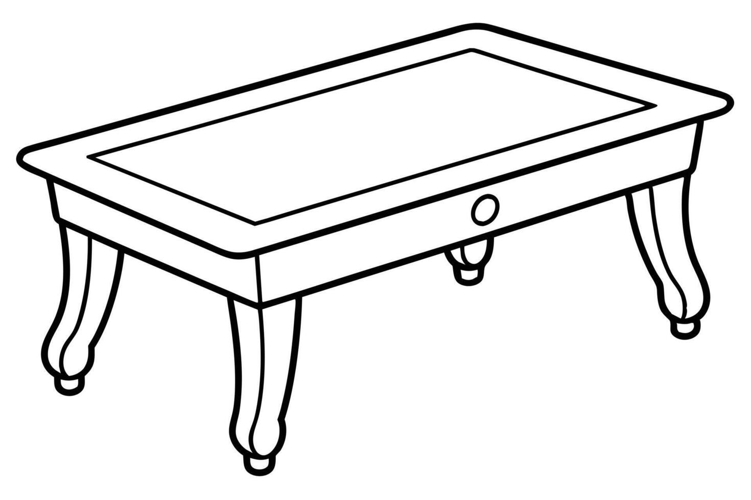 Table Outline Illustration vector
