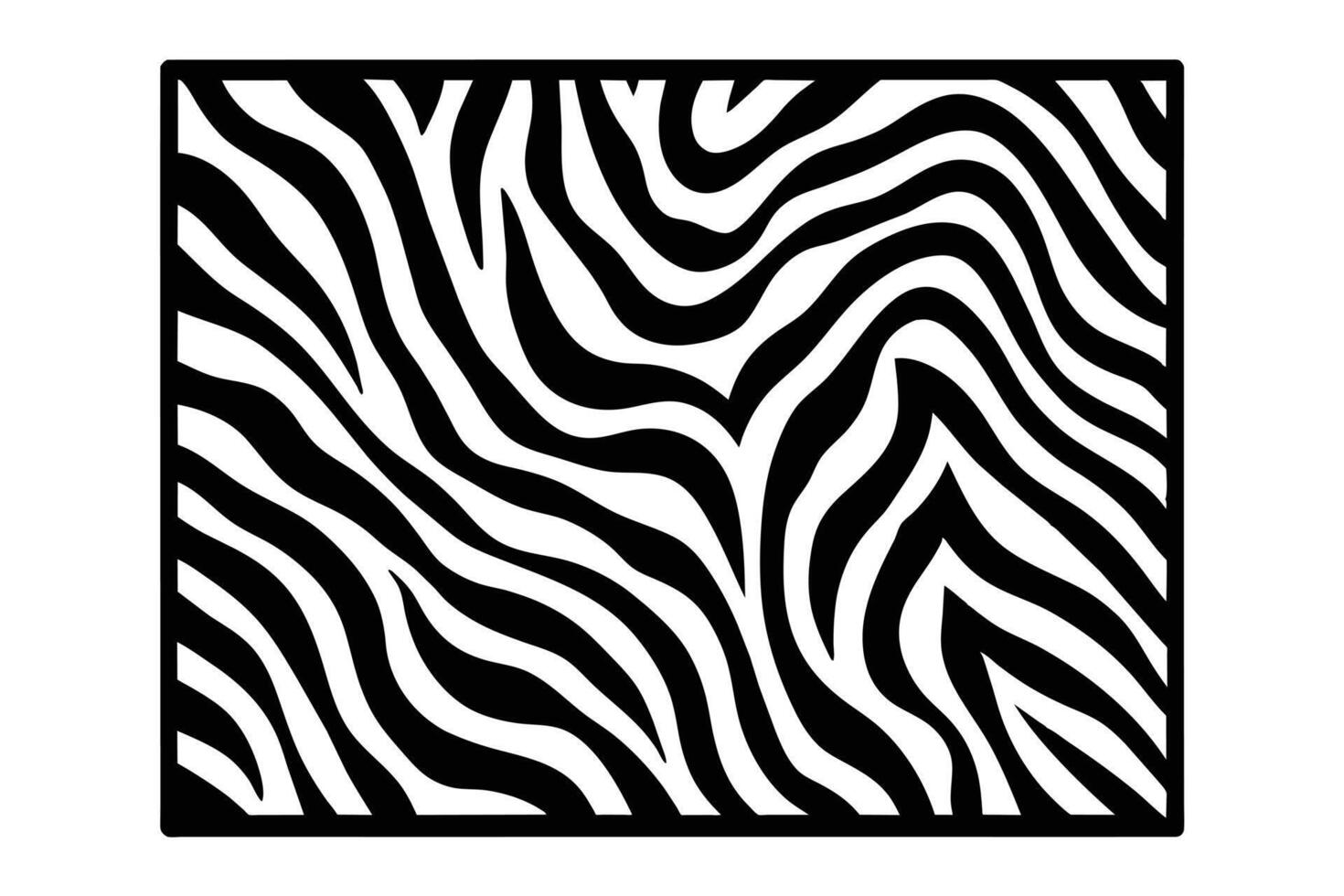 Abstract Zebra Print Pattern Design vector