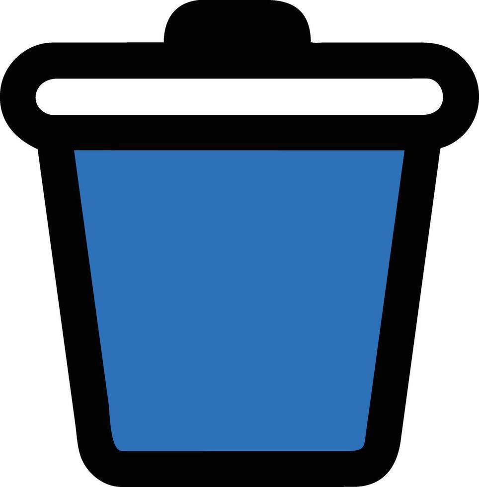 Cartoon Trash Can Icon vector