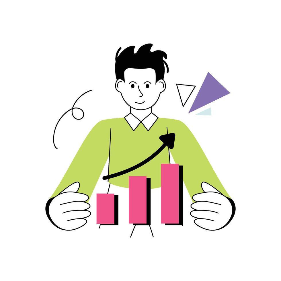 Growth Style Design illustration. Stock illustration vector