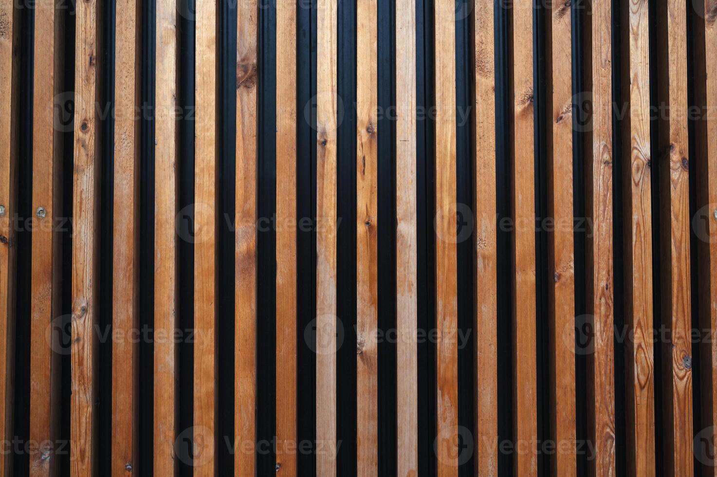 background with texture pattern of wooden slats and boards for interior photo