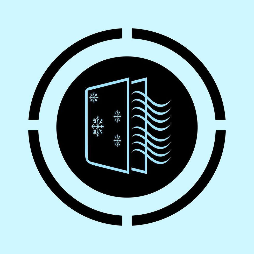 simple refrigerator icon symbol design vector
