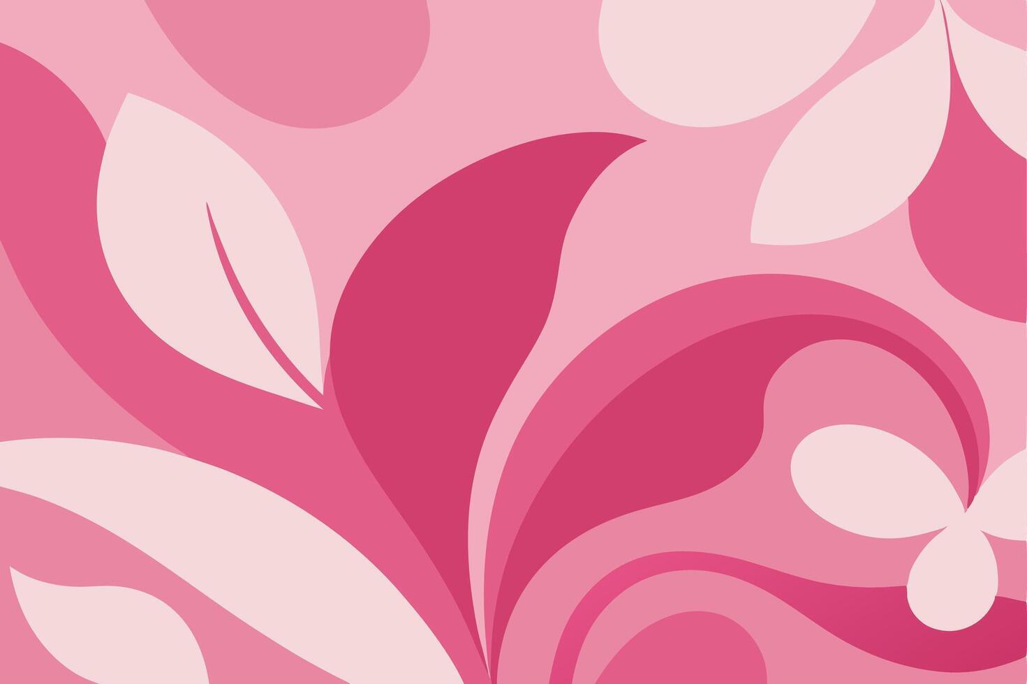 Vibrant Pink Floral Pattern Design for Print or Web. vector