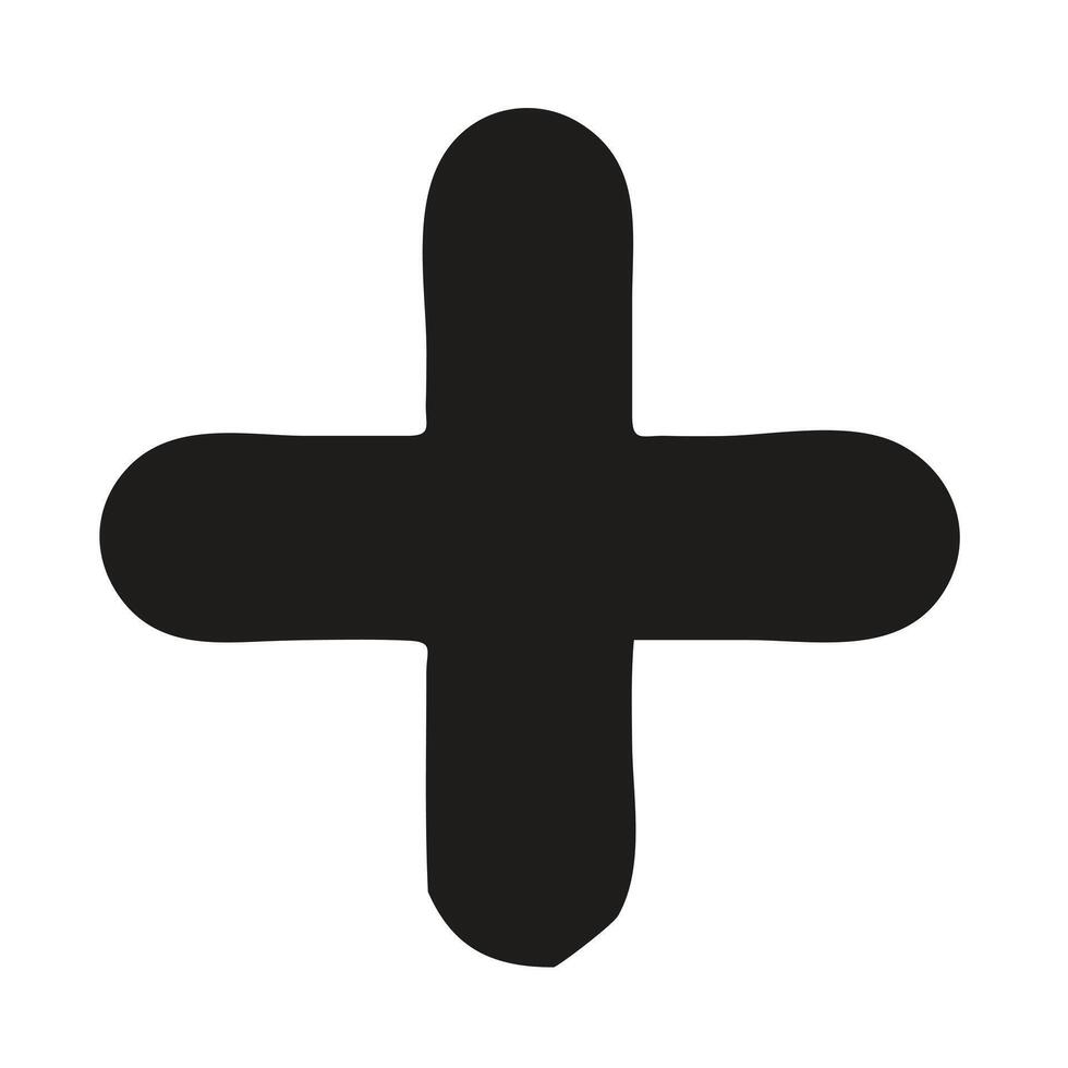 stylized Christian cross design, set within a circular frame with concentric lines and small, scattered dots. vector