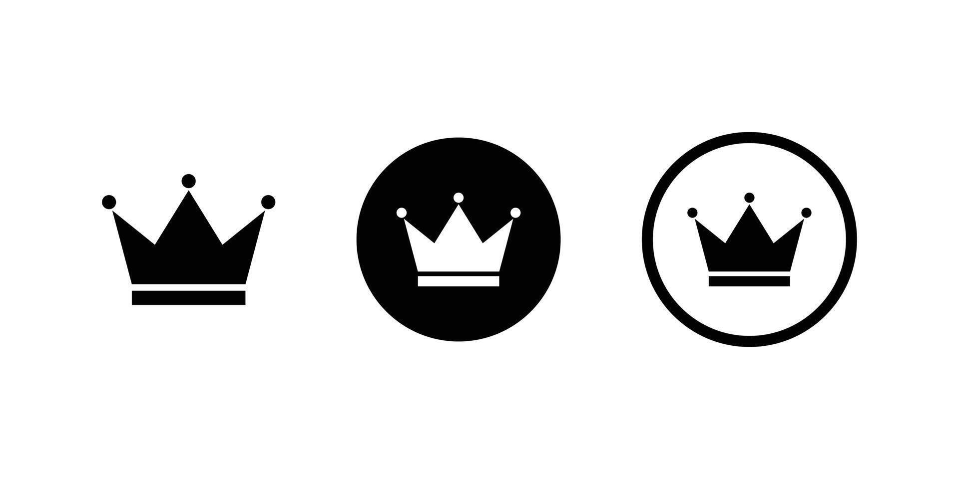 VIP crown logos perfect for branding or design elements illustration. vector