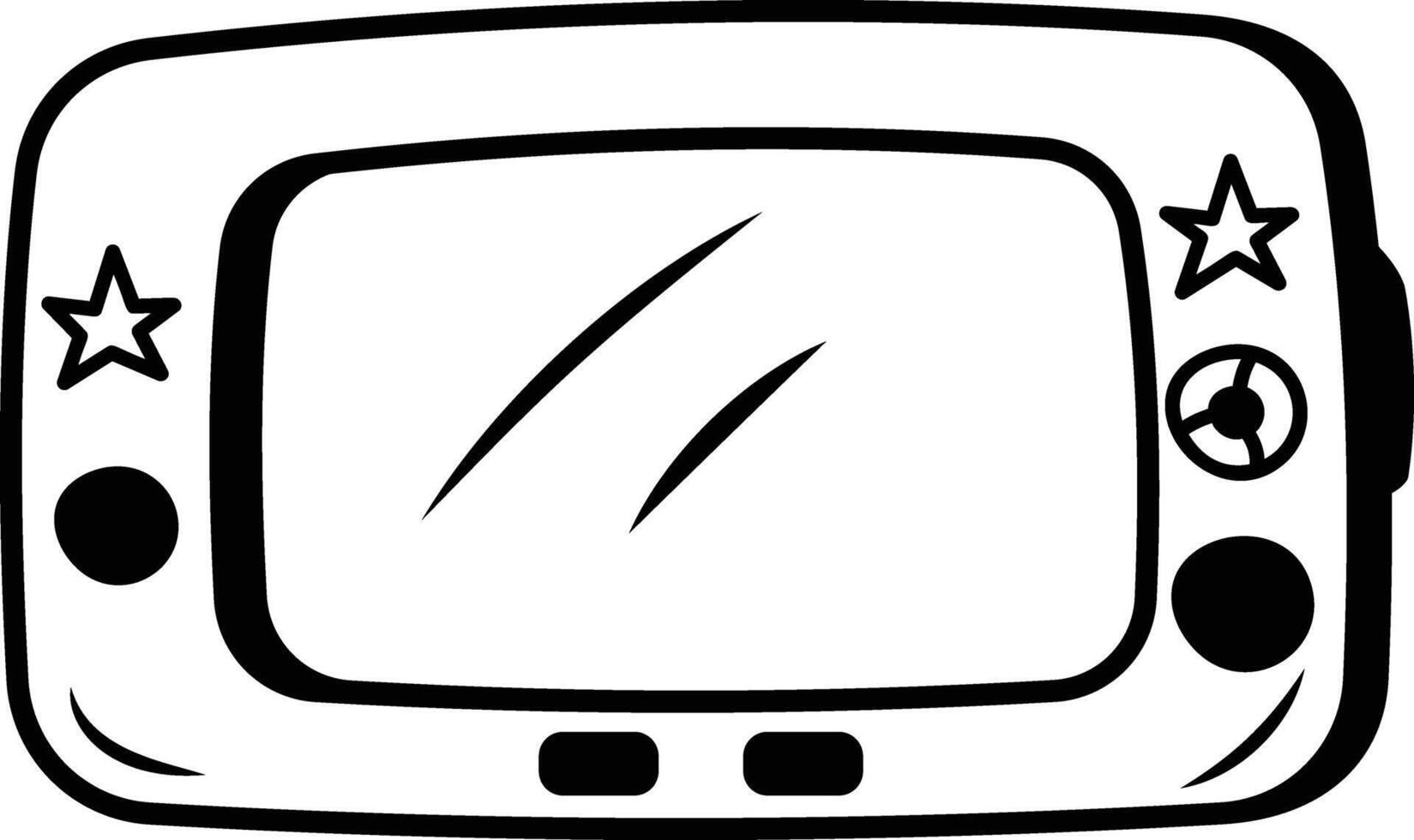 game icon in doodle style vector