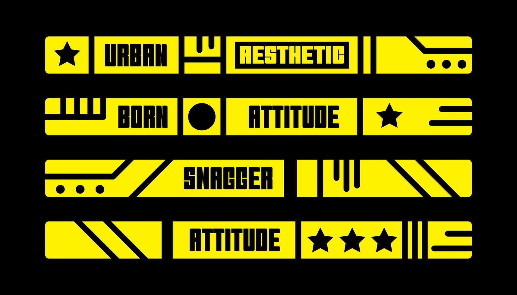 Slogan strip for design. With Street, Urban, Hip Hop style. Suitable for screen printing designs for t-shirts, hoodies, jackets, and more vector