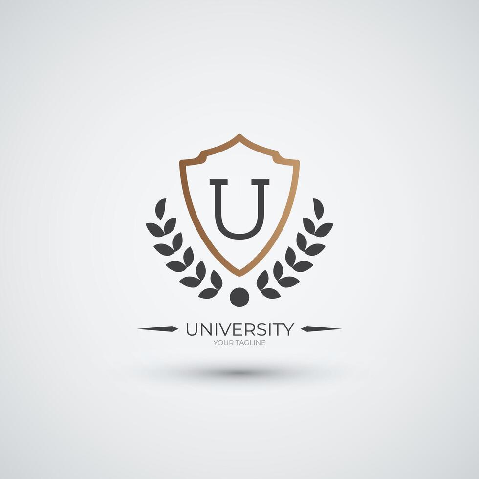 Campus logo collage icon and university education logo design template vector