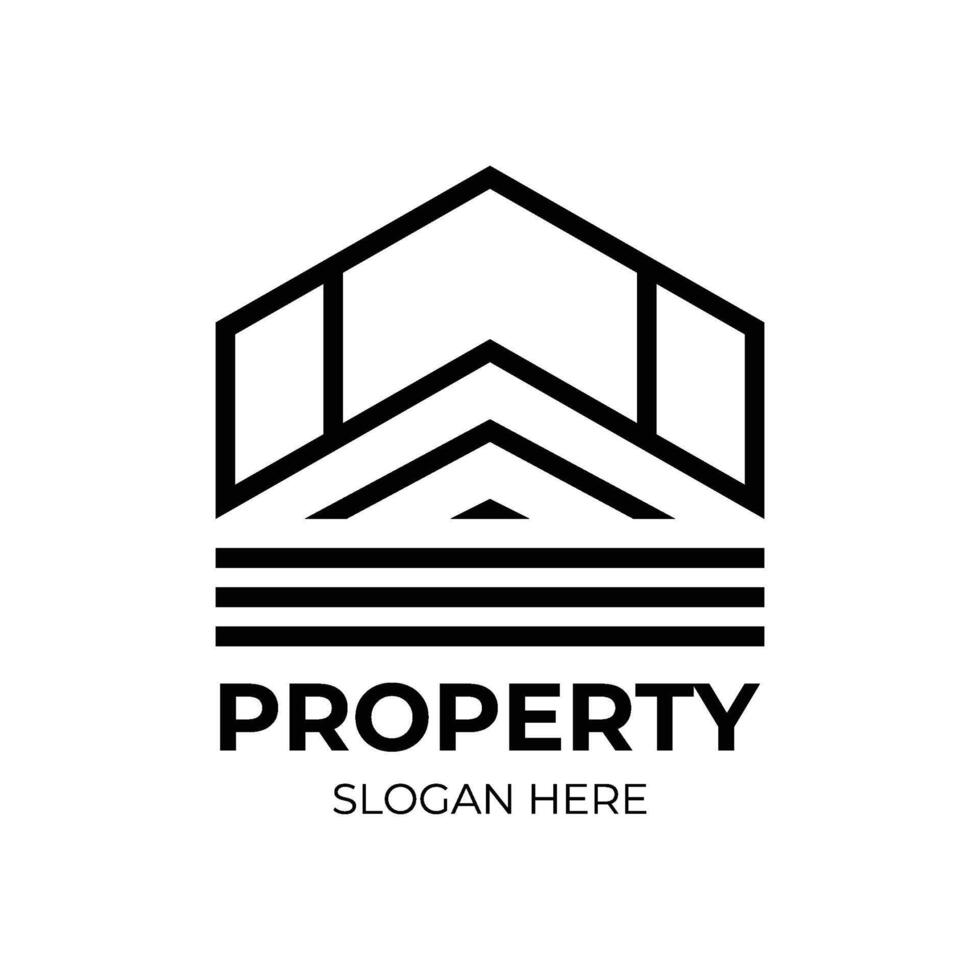 property logo template for your business illustration vector