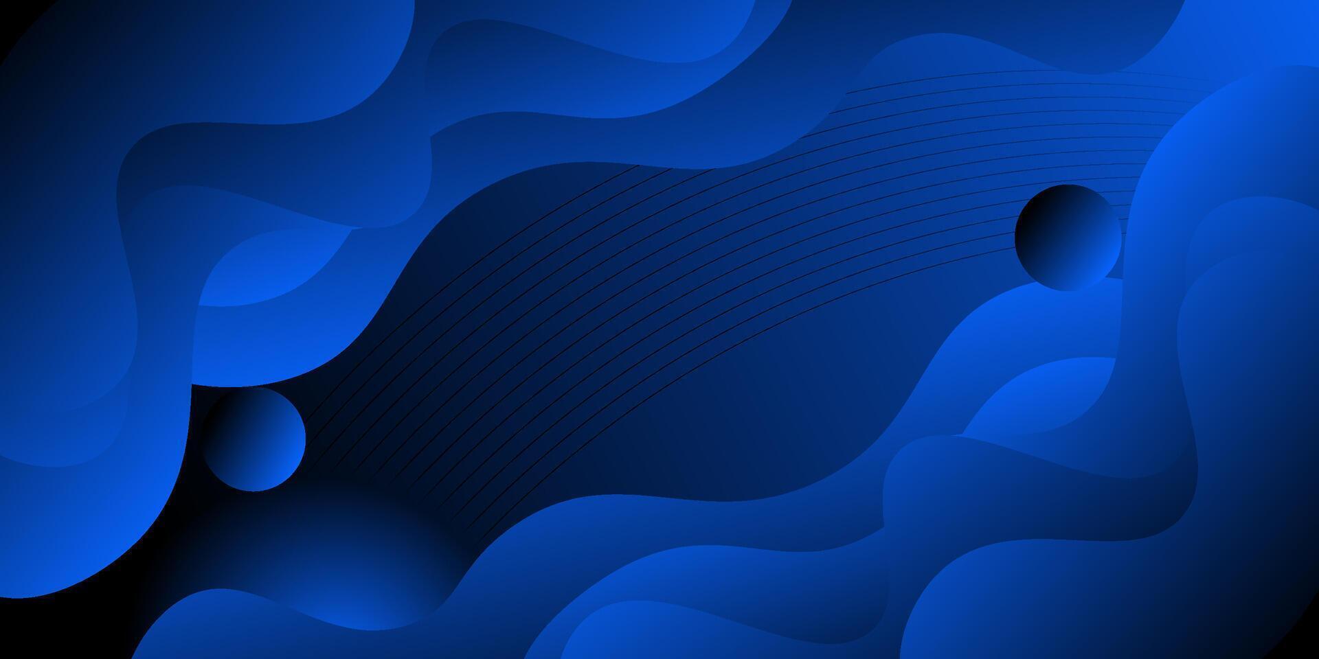 Bright blue wavy illustration background with simple geometric style that is dynamic and minimalist. Cool design. Eps10 vector