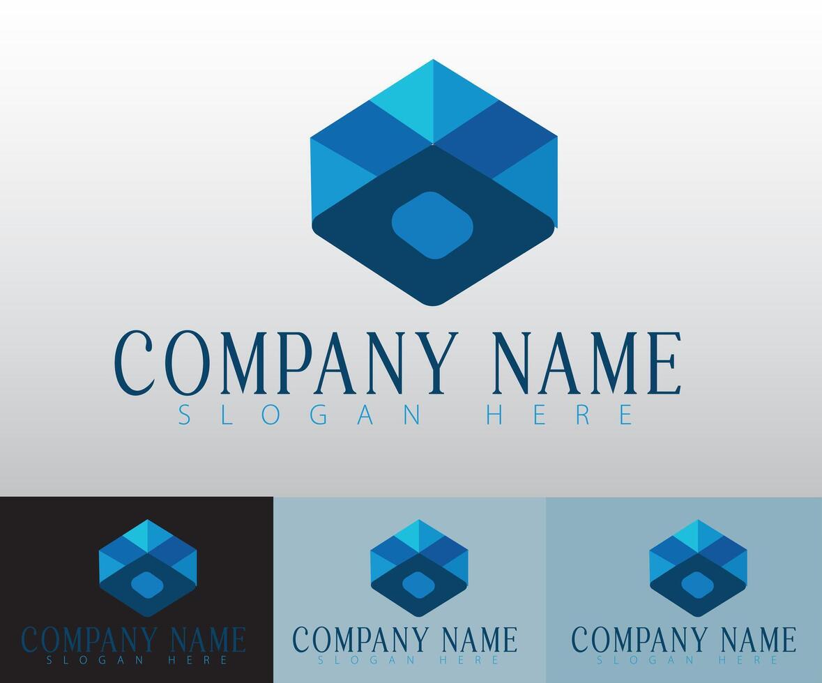 A forward-thinking logo concept blending creativity and technology, making it ideal for modern corporate branding. vector