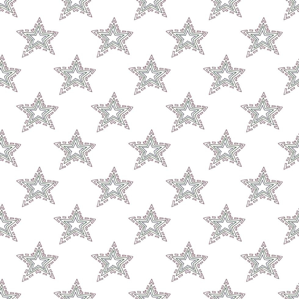 Seamless pattern with cute stars doodle for decorative print, wrapping paper, greeting cards, wallpaper and fabric 5 vector