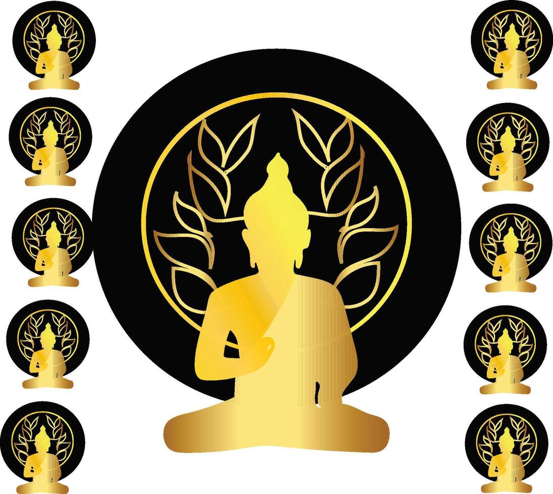 Thailand Makha Bucha vector