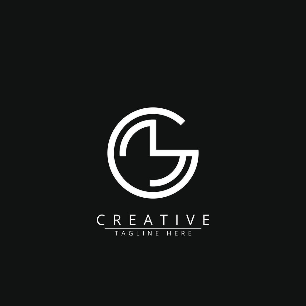 Modern MC, CM Rounded Logo Monogram Letters vector