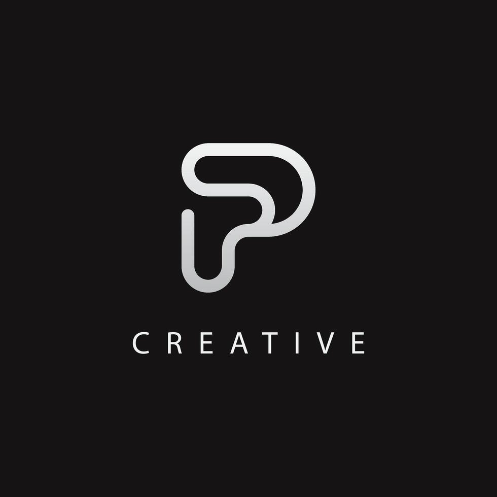 Modern alphabet PP monogram letter logo design. vector