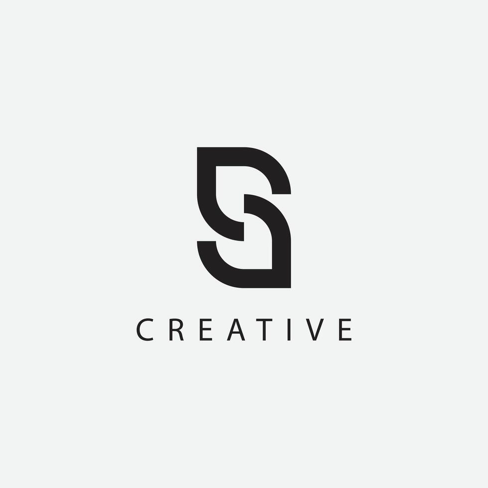 modern S letter logo design element. vector