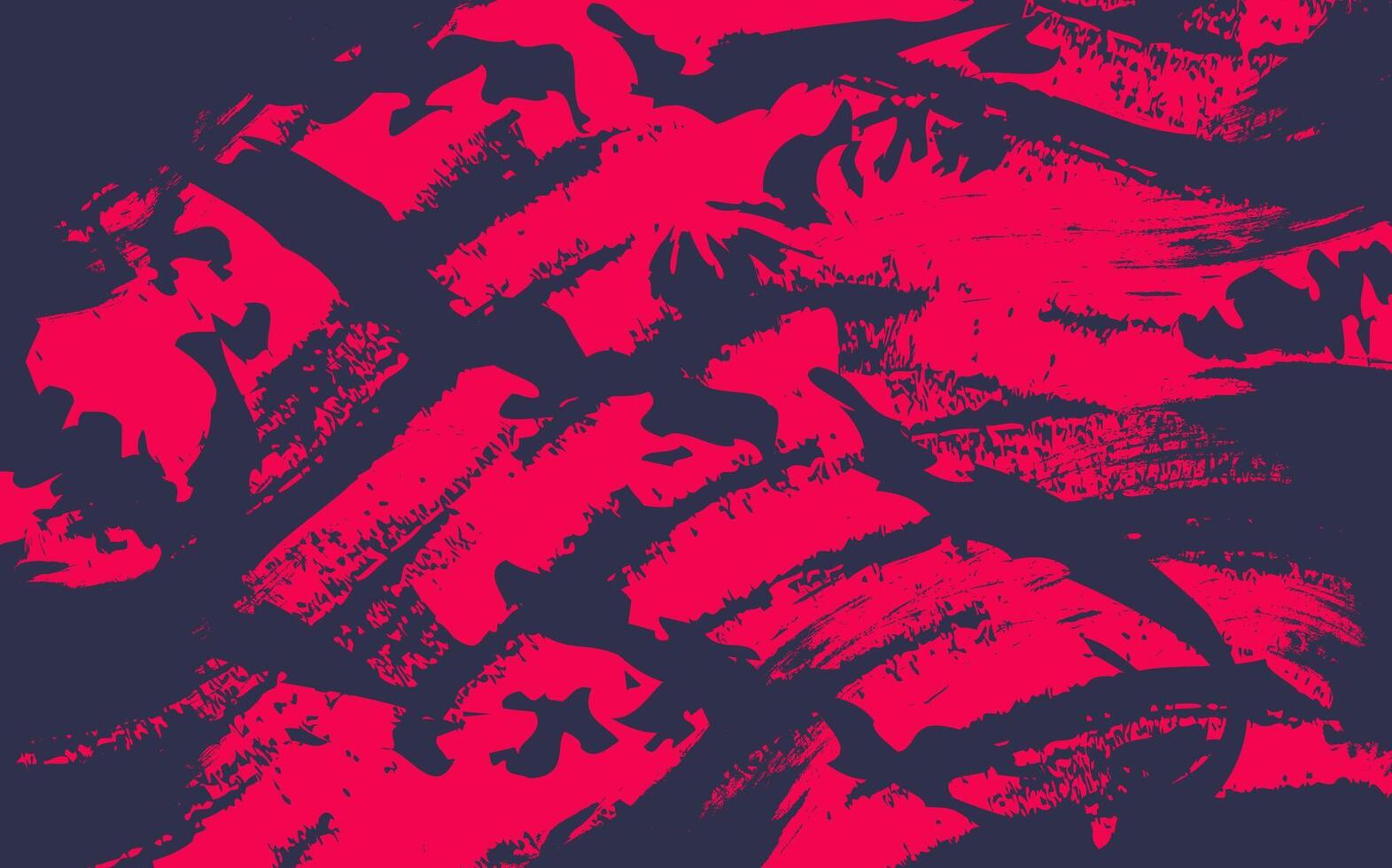 Vibrant Abstract Brush Strokes in Red and Blue Hues vector