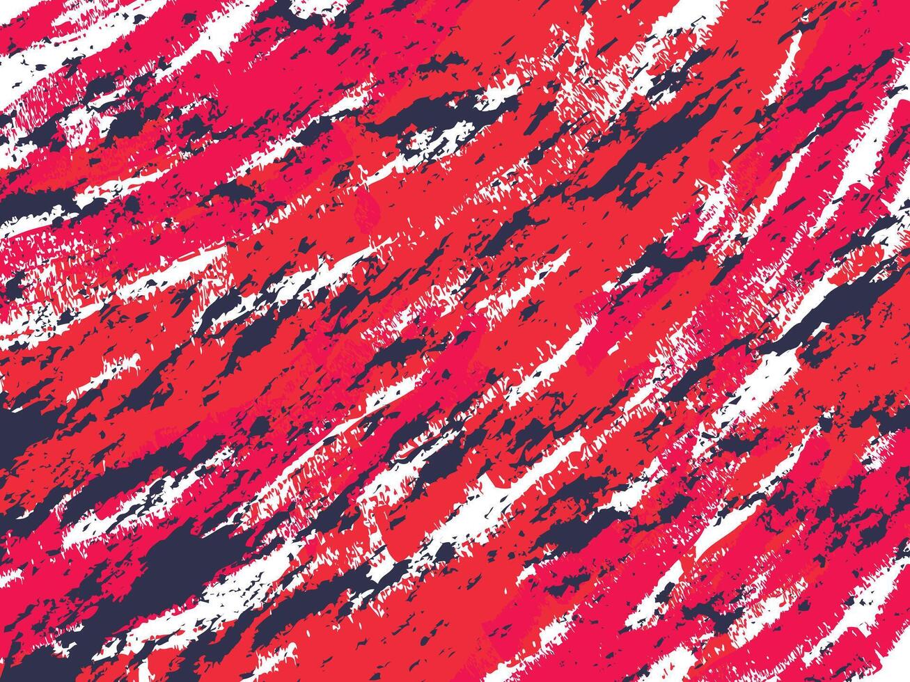 Vibrant Abstract Painting With Bold Red and White Streaks vector