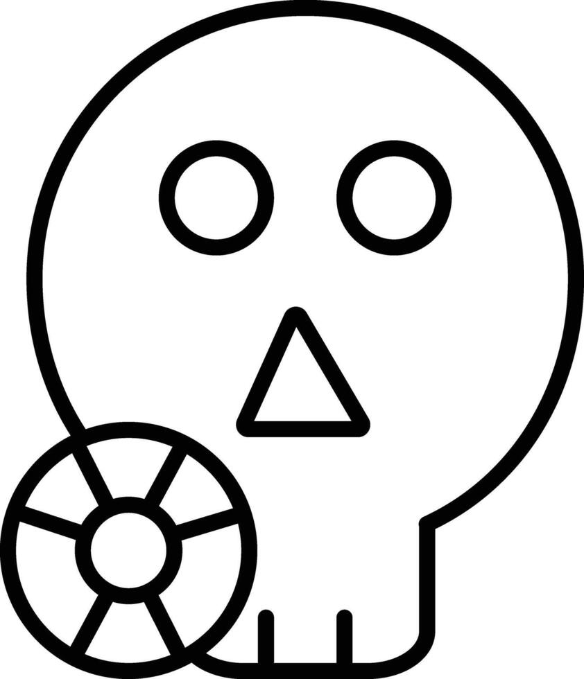 Skull Illustration Icon vector
