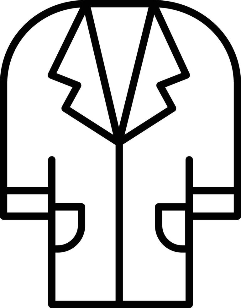 Lab Coat Illustration Icon vector