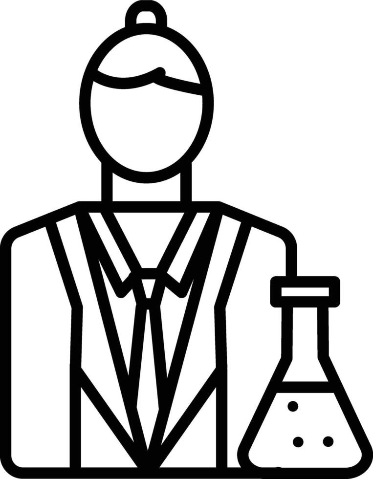 Chemist Illustration Icon vector