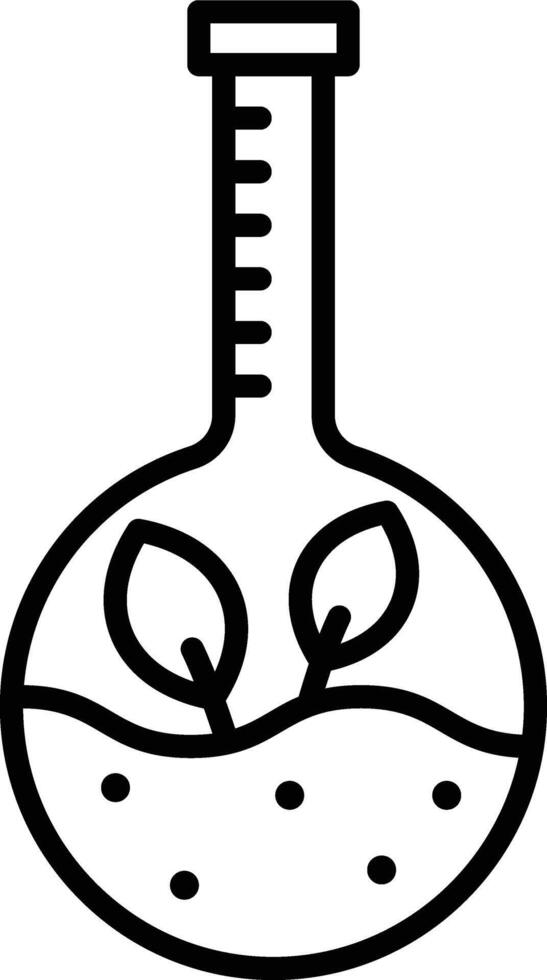 Plany Test Tube Illustration Icon vector