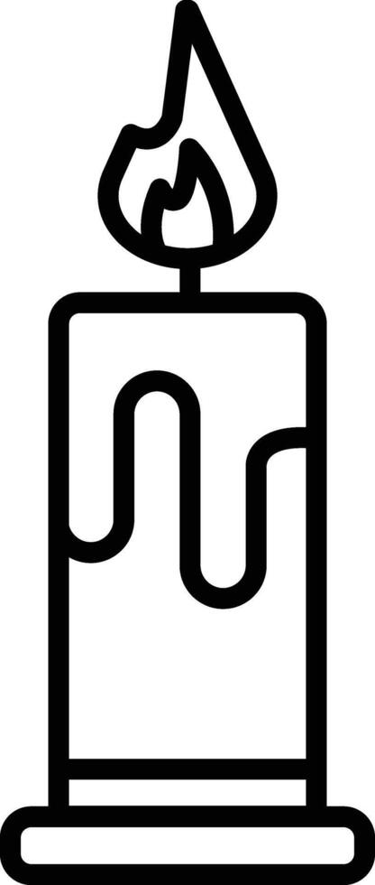 Candle Illustration Icon vector