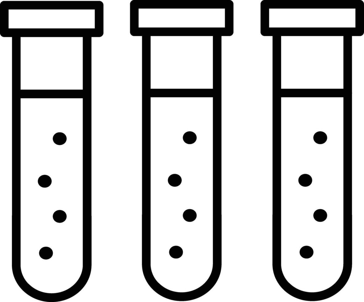 Test Tubes Illustration Icon vector