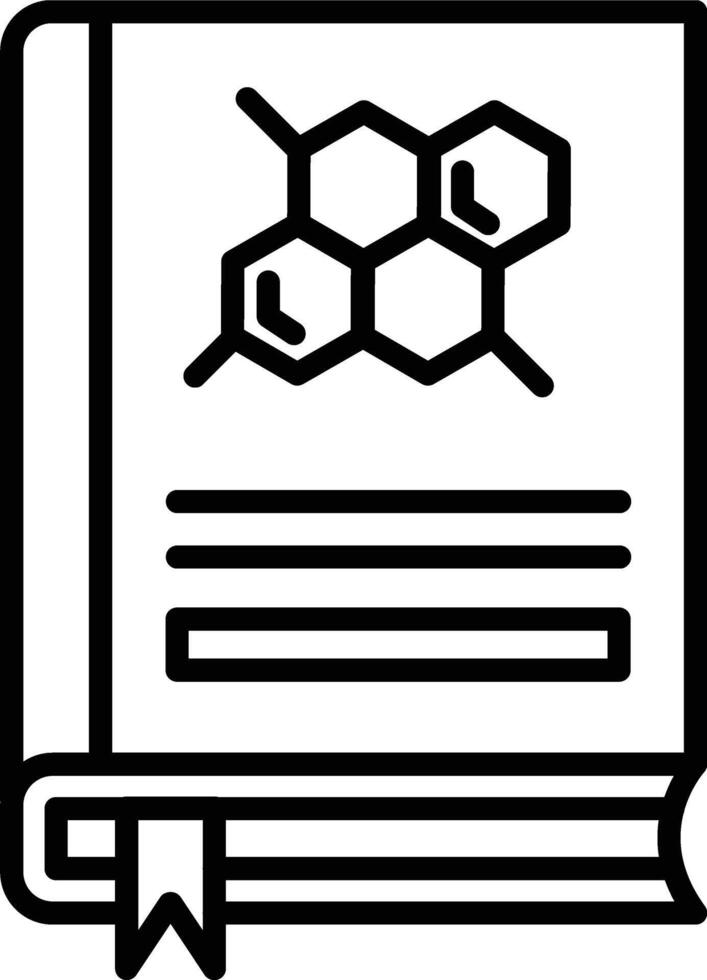 Chemistry Open Book Illustration Icon vector