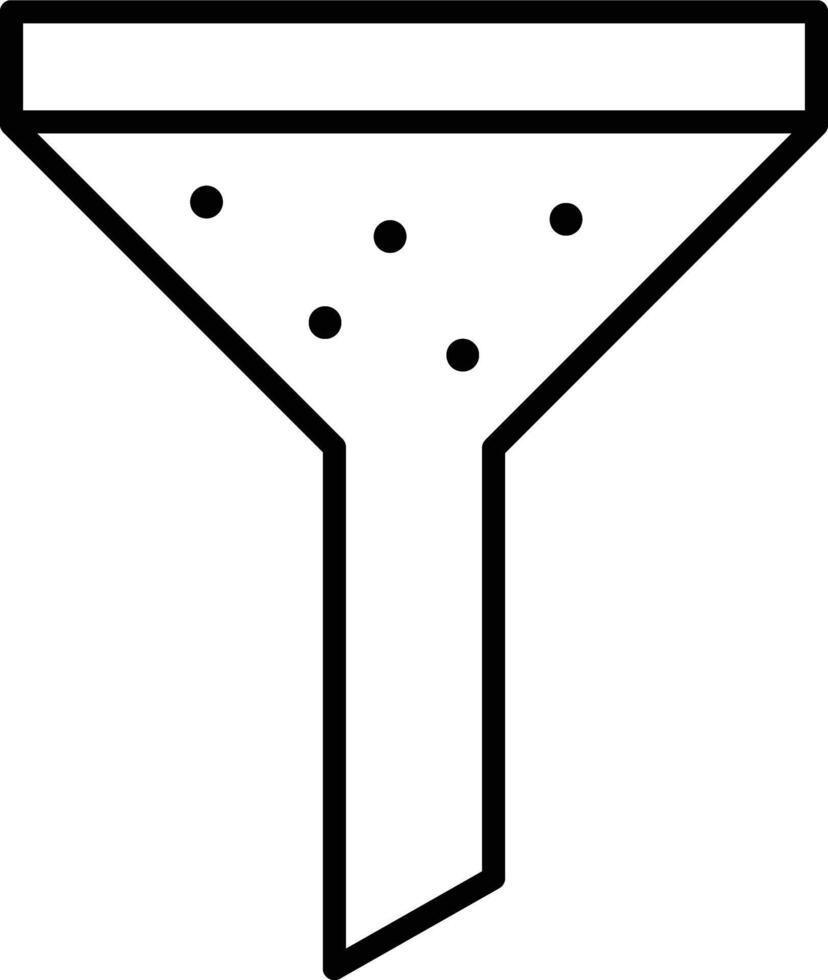 Funnel Illustration Icon vector