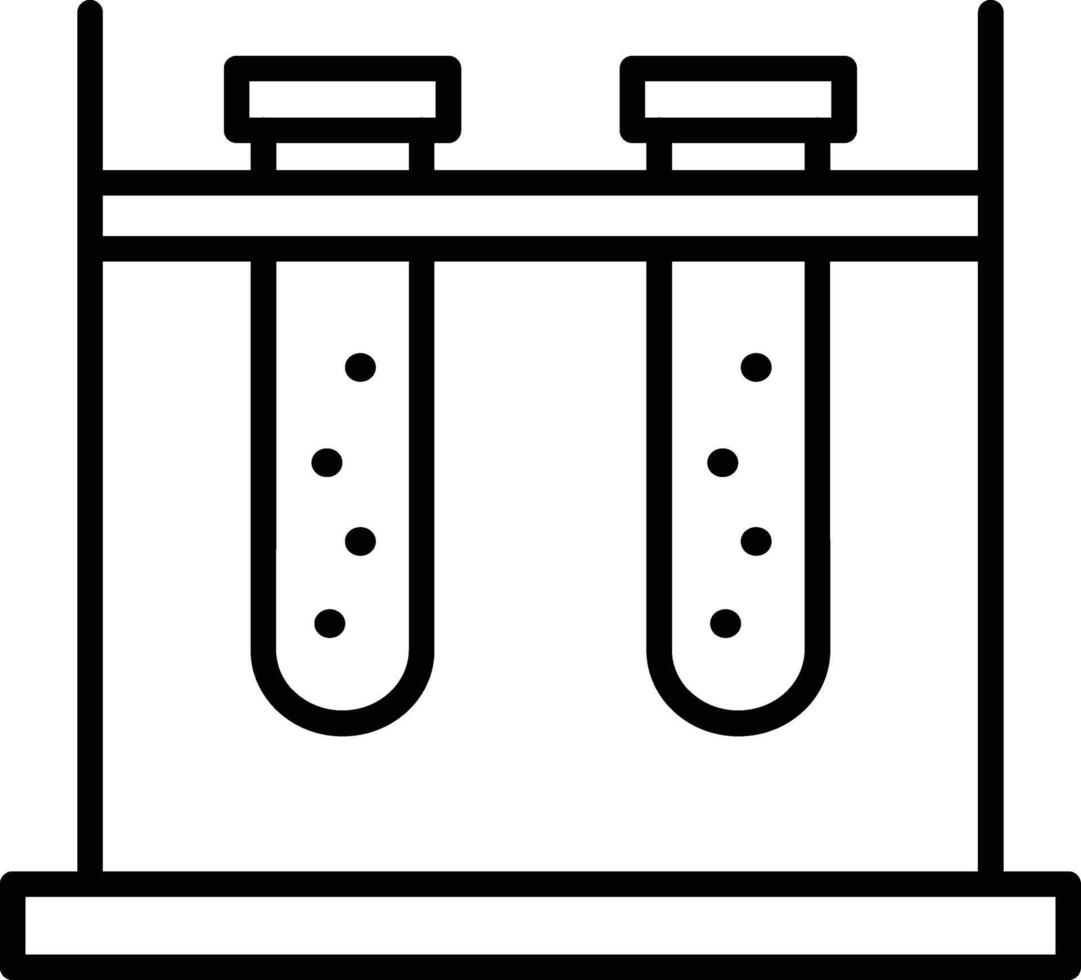 Test Tube Stand Illustration Icon vector