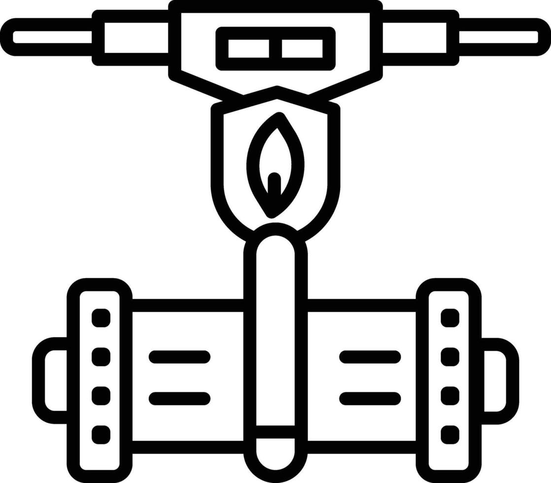 Kick Scooter Illustration Icon vector