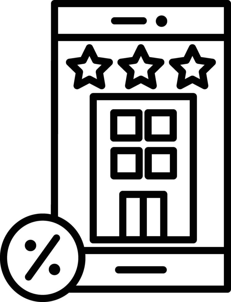 Booking Rate Illustration Icon vector