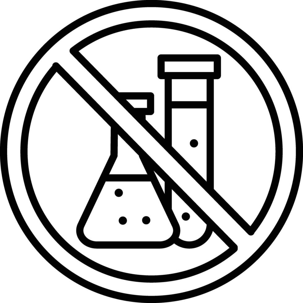 No Chemical Illustration Icon vector