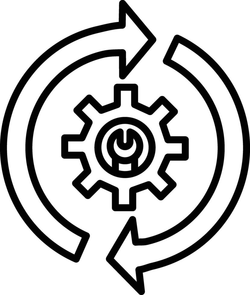 Remanufacturing Illustration Icon vector