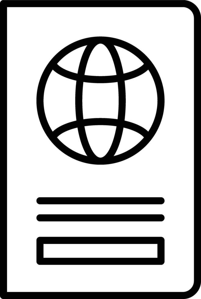 Passport Illustration Icon design vector