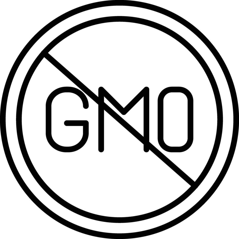 No Gmo Illustration Icon vector
