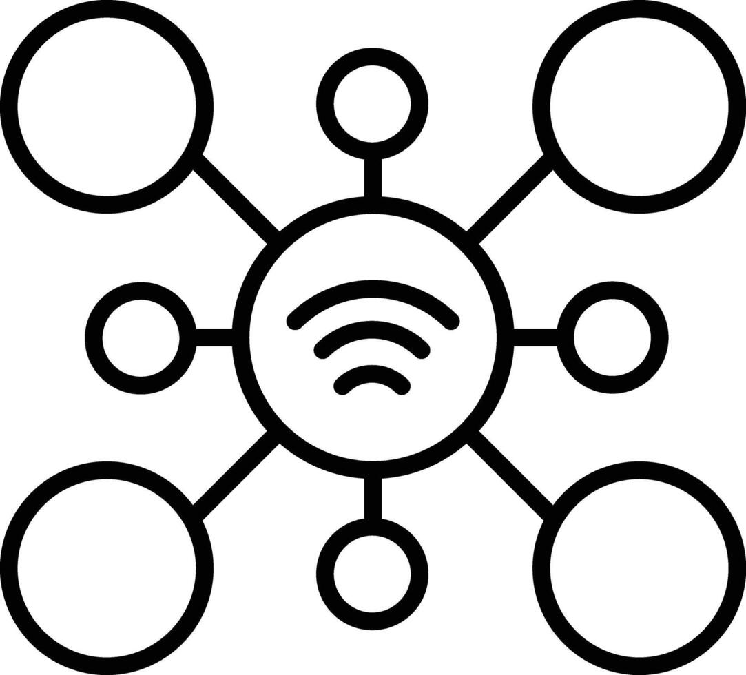 Wifi Connection Illustration Icon vector