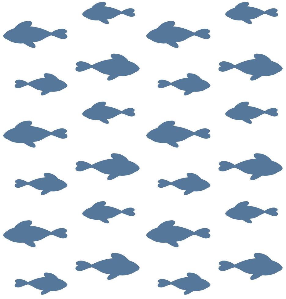 Pattern of fish vector