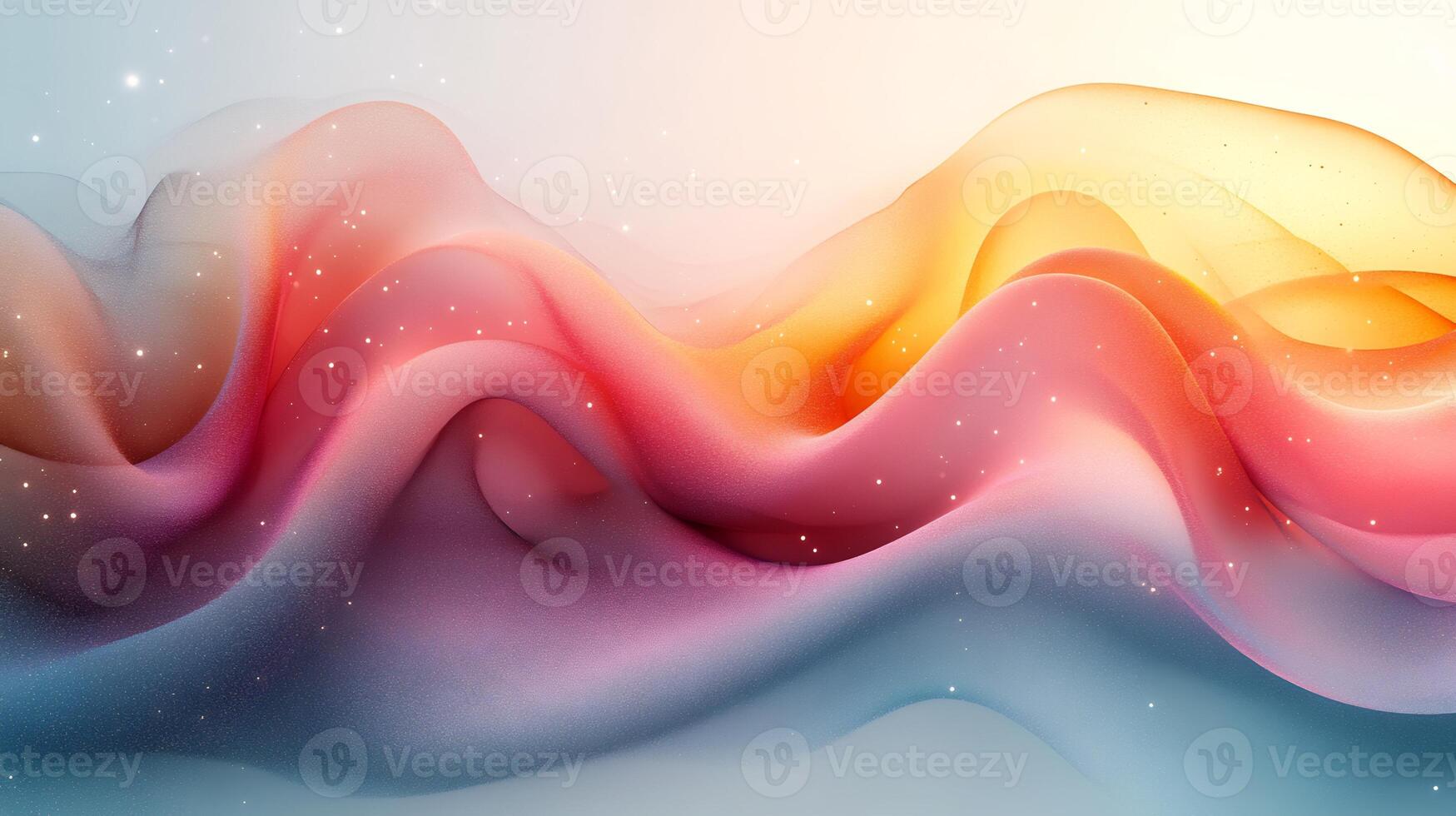 Modern pastel gradient backdrop smooth geometric elements and flowing lines perfect for creative website banners or presentations photo