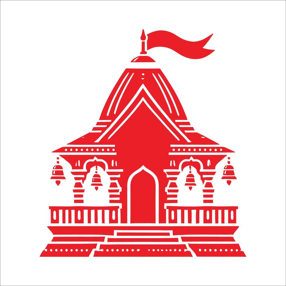 Hindu Temple Icon vector